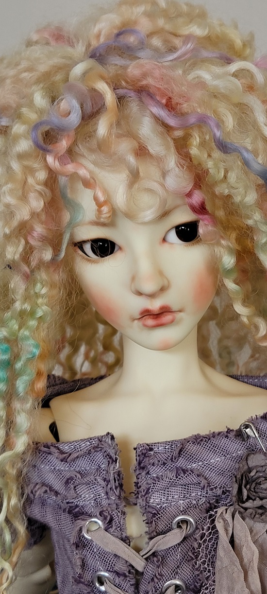 9" Custom dyed wig