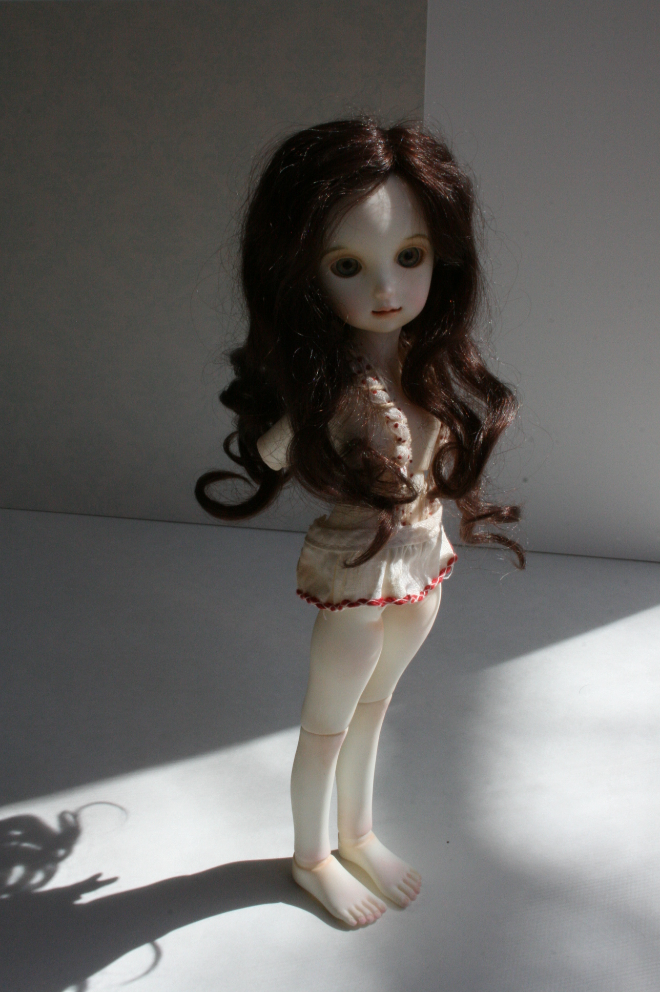 Chestnut brown mohair 6-7"