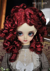 Red curled wig 8.5-9.5"