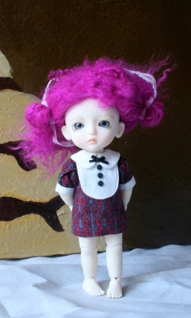 Lati Yellow fushia mohair 5.5"