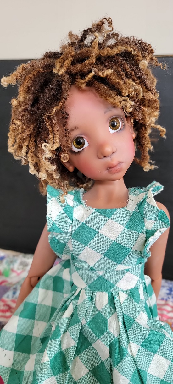 8"-9" Tiny Ringlet handsewn wig