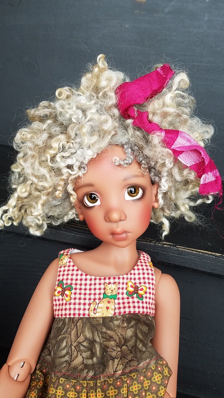 8"-8.5" Wool ooak wig