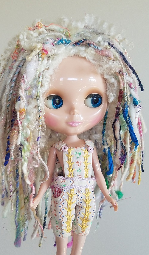 OOAK Dread locked candy spun wig