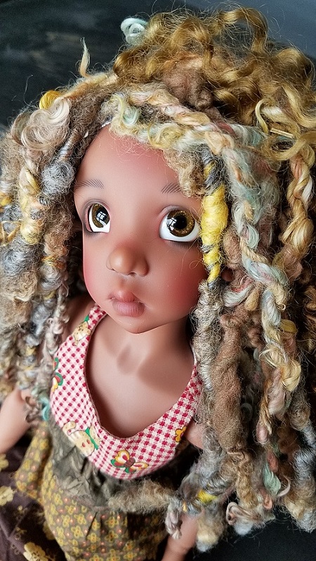 8" OOAK Suri and wool Sunny