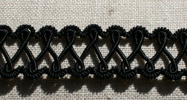 Black loop cord 5.5 yards