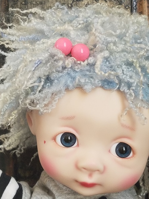 14" OOAK tiny ringlet wig