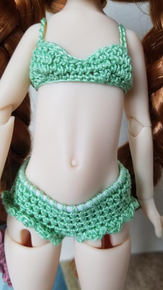 Crocheted Swim Suit and panty set