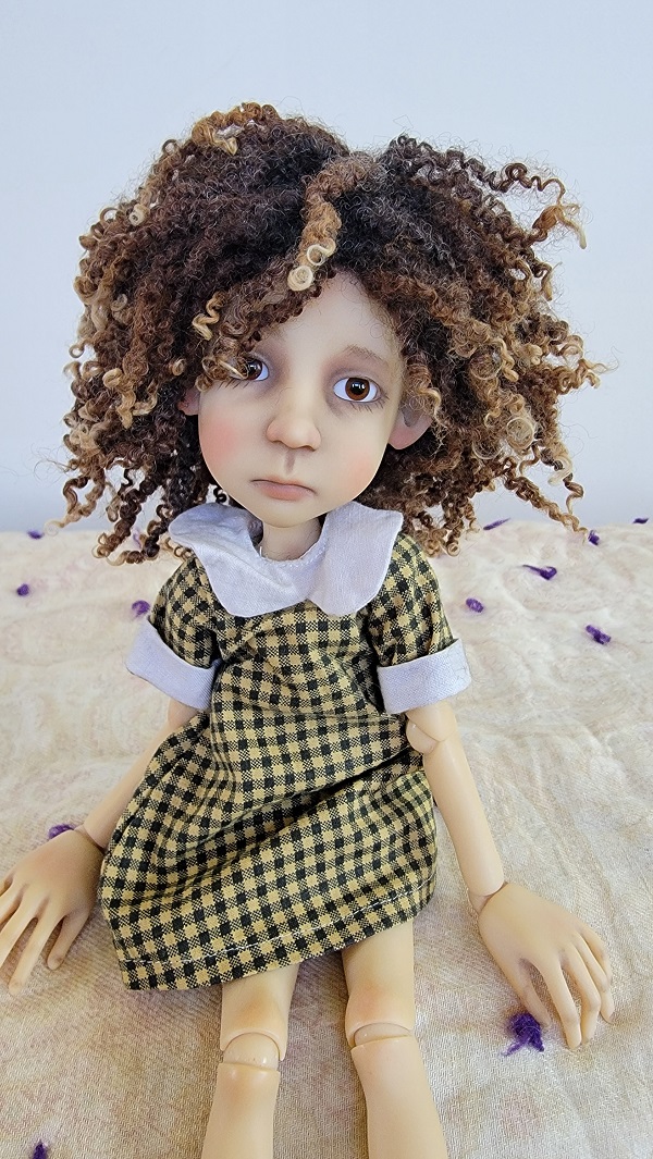 7" Tiny Ringlet handsewn wig