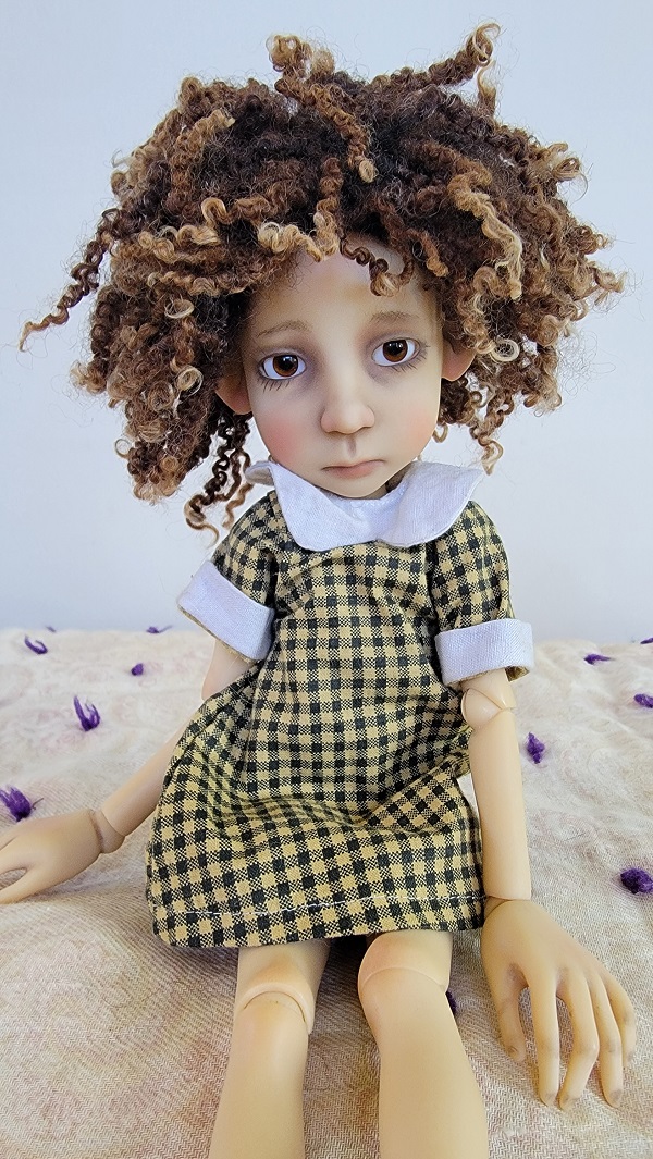 7" Tiny Ringlet handsewn wig
