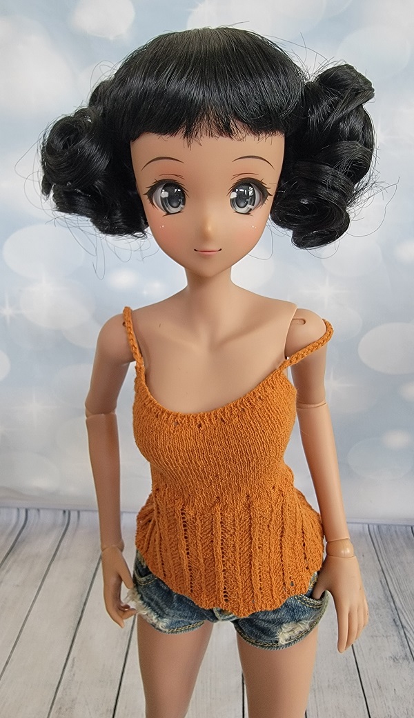 Black Steampunk wig 8-9"