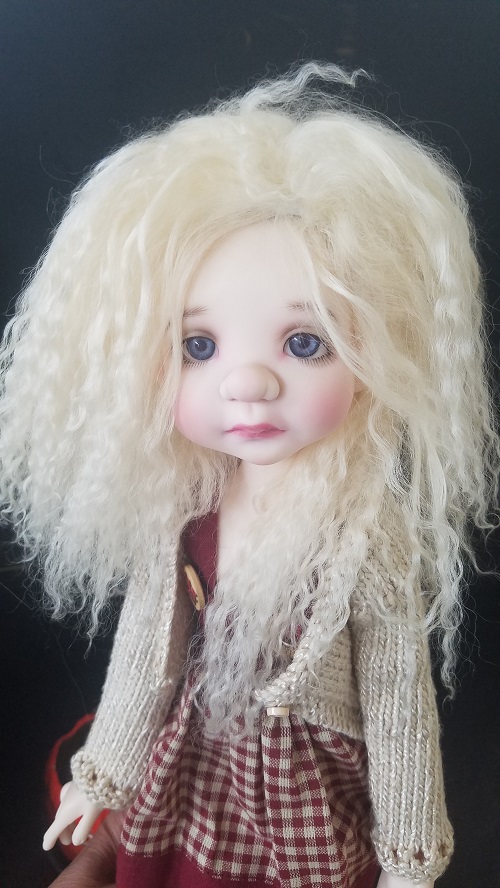 7-8inch Classic Twist Synthetic Mohair Doll Wigs 1/4 BJD Hair BJD Wigs  9-10 1/4