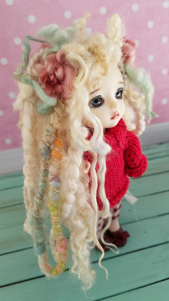 6" Roses wig for Lati Yellow
