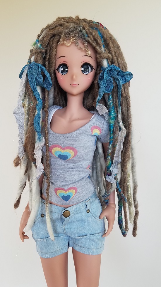 9" Handspun Dread locked wig