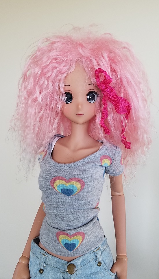 8.5" Bubble Gum frosted tip wig