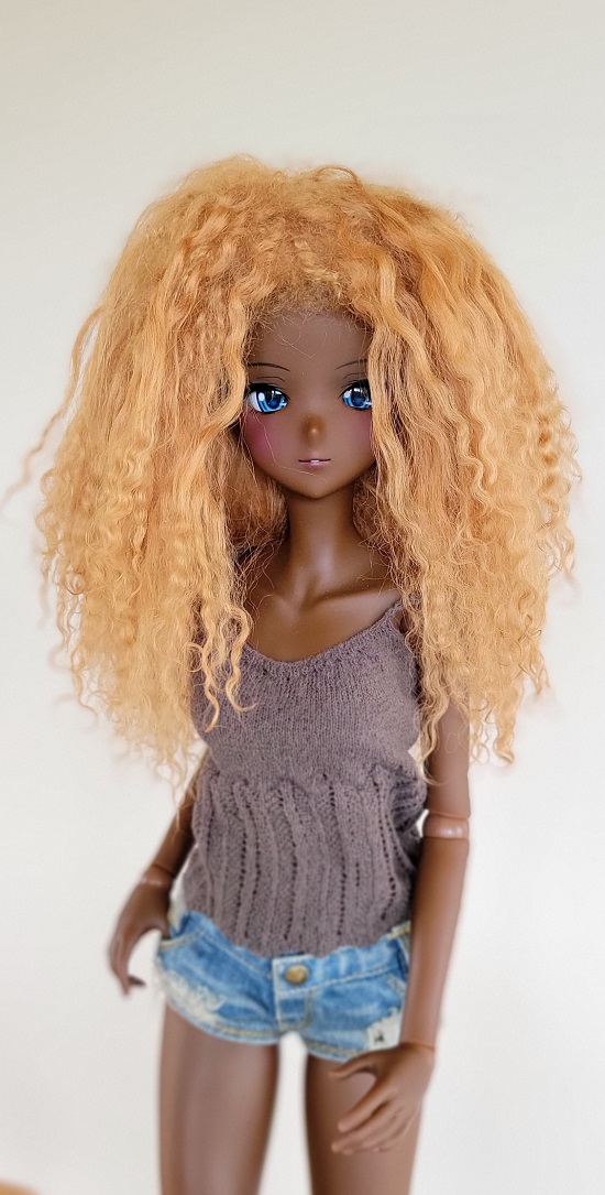 7-8inch Classic Twist Synthetic Mohair Doll Wigs 1/4 BJD Hair BJD Wigs  9-10 1/4