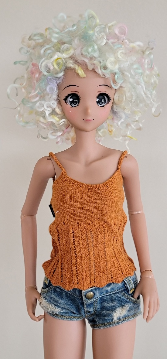 9" Pastel angora wig