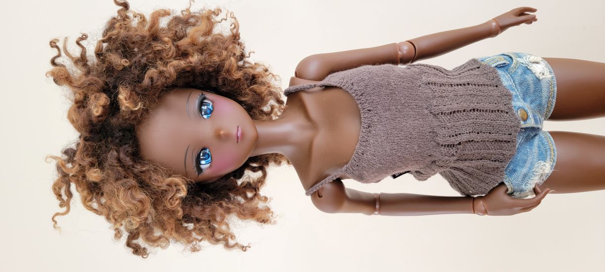 8-10 inch handsewn messy lock wig