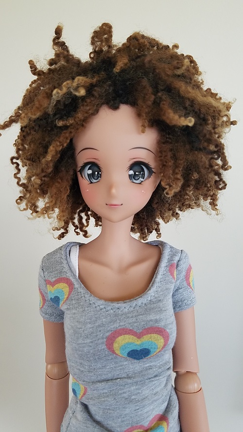 9" Natural lock wig 