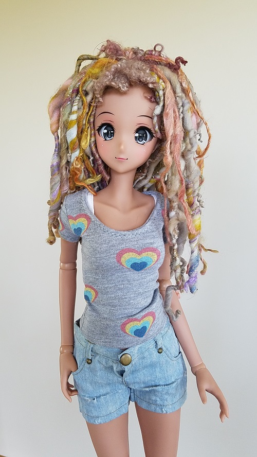 9" one of a kind dread locked wig