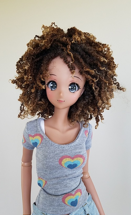 9" natural tiny lock wig