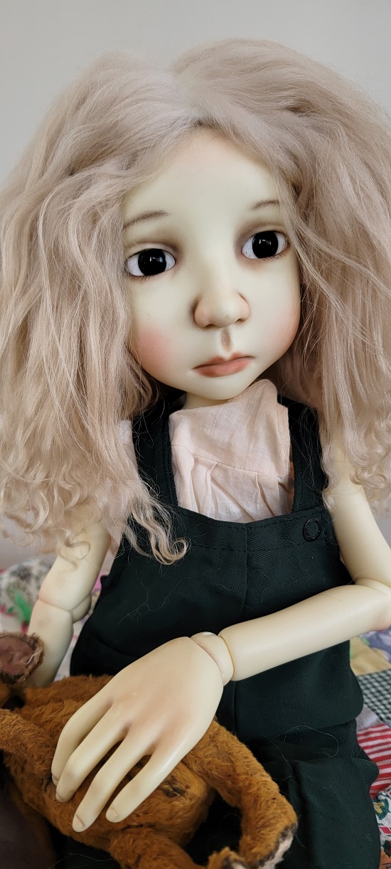 12" Big Stella Blonde Tibet mohair wig