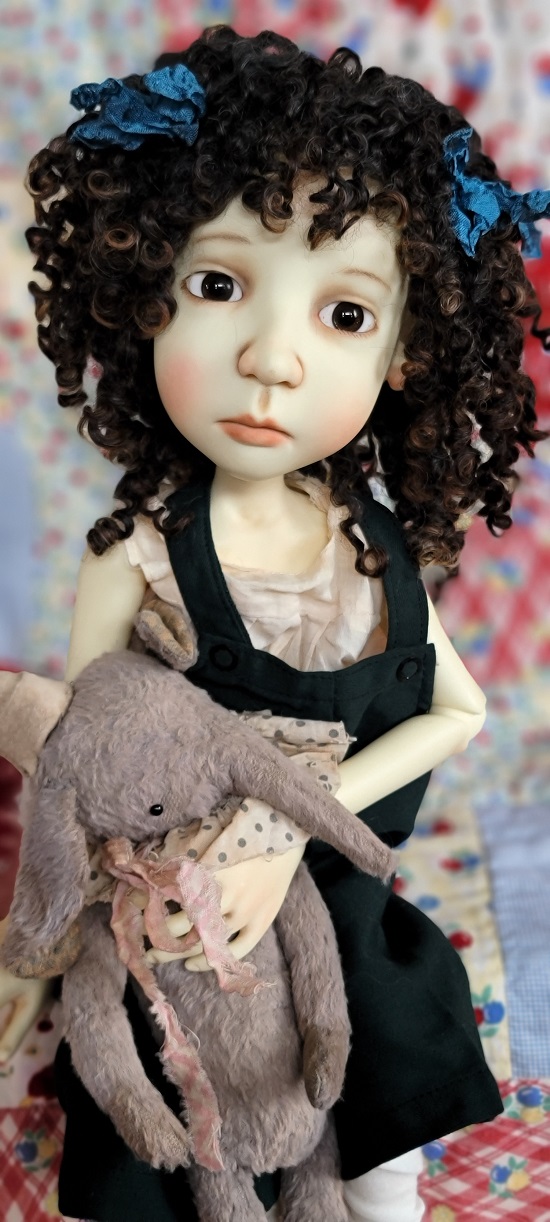 11-12 inch Dark Loppy Lock wig