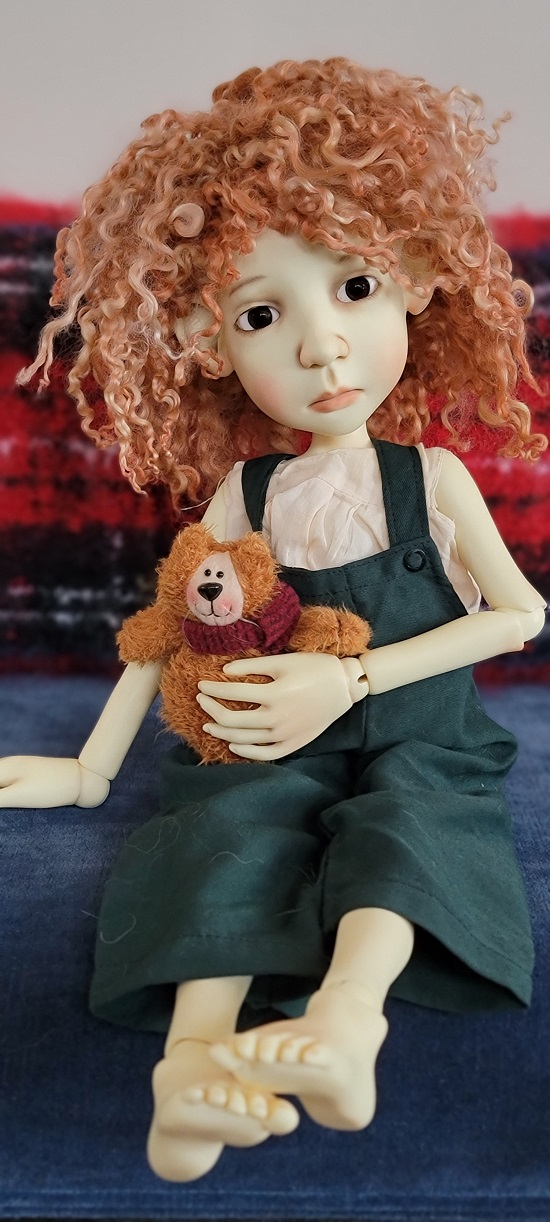 12" Auburn handsewn wig