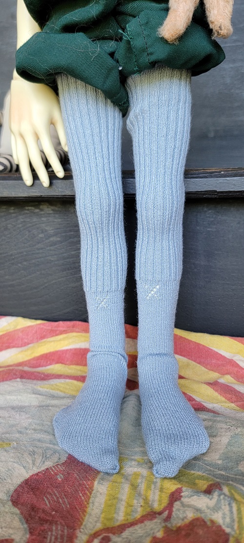 Baby Blue eyelet stockings