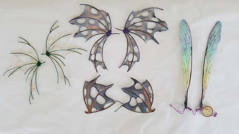 Translucent doll wings